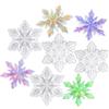 HJYIMYI 4 Pezzi Stampo in Silicone per Fiocchi di Neve per Regalo Natale Compleanno | Stampi in Resina Epossidica a Forma di Fiocco di Neve, Stampi in Resina di Natalizi Gioielli Portachiavi