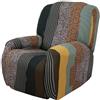 ZEaink Copridivano Relax Reclinabile Elasticizzato 1/2 /3 Posti, Copripoltrona Relax Reclinabile Universale con Tasche, 4/6/8-Pezzi Fodera per Poltrona Lavabile, Coperture per Elettrica Divano ( Color : #16