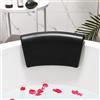 Lonkenn Cuscino da Bagno, Spa Bath Pillow, Cuscino di Vasca da Bagno con Antiscivolo Ventose, Impermeabile Cuscino per Collo Testa Vasca da Bagno, Poggiatesta Ergonomico - Nero
