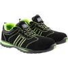 Högert Technik Scarpe Antinfortunistiche S1P Regen, Puntale in Composito, Lamina Anti-Perforazione Kevlar, Suola Antiscivolo Sra, Pelle Nabuk, Uomo, NeroVerde