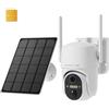 HOSAFE.COM Telecamera con SIM, Telecamera con SIM 4G da Esterno, Videocamera Sorveglianza Esterna, 360 PTZ, Human Sensor, 2K HD, 2-Way Talk, IP66