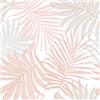 FunStick Carta da Parati per Interno Mobili Rosa Pastello e Grigio Carta da Parati Adesiva Camera da Letto Cucina Foglie di Palma Jungle Pellicola Adesiva per Mobili Foglie Tropicali Rosa 44.5CMx3M