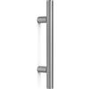 La Valsabbia Maniglione in Acciaio Inox Satinato diametro 32 mm - Diritto, Lunghezza 500 mm, Interasse 350 mm - Per Porte Interne, Esterne, Blindate, Vetro, Negozi