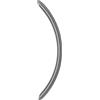Generico La Valsabbia Maniglione in Acciaio Inox Satinato, Curvo, Lunghezza 575 mm, Interasse 480 mm, Finitura Spazzolata, Stile Moderno, per Porte Interne ed Esterne