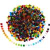 Bright Creations Confezione da 1000 pezzi di mosaico quadrato in vetro, 40 colori assortiti, 10 x 10 x 2,5 mm