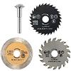MIRSTORE 3 DISCHI DA TAGLIO CON ALBERINO PER LEGNO PVC PLASTICA E METALLO Ø54.8mm Ø11.1mm