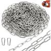 SWTYExt Catena Acciaio Inox 10M 3 mm Catene Catena Delimitazione Catenella Catena Antitaglio per Recinzione Catena Antifurto Catena Dell'immondizia Bidoni Sollevamento
