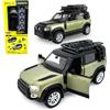 JAMARA Land Rover Defender 110 402612 Diecast 1:43, 2 in 1, modellino di auto giocattolo per bambini, mini veicoli, idea regalo per bambini, apertura e chiusura manuale, kit di conversione