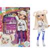 Rainbow High Sparkle & Shine Doll - Whitney - Bambola fashion di 28 cm con capelli bianchi e bolle magiche sulle gambe, colore, stile, gioco, collezionabile, Età 4-12 anni