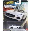 Hot Wheels Premium Fast & Furious Mercedes Benz AMG SLS Black Series F7 | Modello da collezione Die-Cast in scala 1:64 con pneumatici Real Riders e carrozzeria/telaio in metallo, JHW65