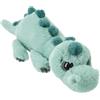 Depesche Dino World - Peluche Dino sdraiato, Verde Chiaro | dinosauro di peluche con morbida pelliccia, occhi argentati glitterati e simpatici tacchetti, circa Peluche da 50 cm, 14349