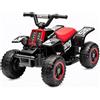 IDEALHOUSE Quad elettrico per bambini da 6 V (ATV), auto elettrica con luci | Veicolo elettrico per bambini, clacson, avvio con un pulsante, avanti/indietro, 1,8 km/h, con poggiapiedi, dai 3 anni in su