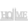 PrimoLiving Legno Fermalibri Home 2 pezzi di P 226 Bianco