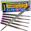 Cottage Mills Jaymo 1950369/1950370/1950371 - Misura 98 mm di lunghezza - 6 ricariche per penna a sfera G2 viola