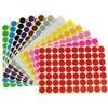 Meet-shop Adesivi Colorati Rotondi,Etichette Colorate 16mm 16 Colori Punto Tondo Piccolo Etichette Adesive Stampabili Scritti a Mano per Calendari con Codifica a Colori,Dvd,Libri Scolastici