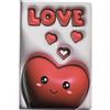 I-TOTAL® - Notebook A5 pagine bianche con copertina 3D, squishy 196 facciate (LOVE)