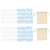 PATIKIL 588 Pezzi Set Lettere In Plastica Per Lavagna In Feltro Alfabeto Bianco/Blu Accessori Per Lavagna Messaggi Inclusi Lettere Numeri E Cinturino Di Contenimento Per Caffetteria