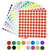 agogue 1600 Pezzi Bollini Adesivi Colorati, Etichette Adesive Scuola 10 Mm Stickers Tondi Per Forniture Ufficio E Casa Adesivi