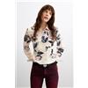 Desigual, camicia a fiori, Donna, Poliestere, Bianco, L
