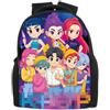 UBBY Demon Hunters - Zaino per la scuola per bambini con stampa 3D, 33 x 24 x 14,5 cm, stile carino, per adolescenti e bambini, Mittelgroße, moderno