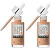 Maybelline New York, Fondotinta in Siero, Per Una Pelle Luminosa, Effetto Naturale, 24h di Tenuta, Con Vitamina C, Superstay Skin Tint, Tonalità 36, 30 ml (Confezione da 2)