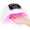 Carehabi Lampada Asciugatrice UV LED Professionale per Nail Art e Unghie, con Timer da 10/30/60/99 Secondi, per Dita/Piedi e Gel UV Semipermanente