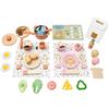 Set Cucina Giocattolo con Borsa Portatile Set da Cucina in Legno per Asilo Nido
