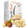 Line@Diet Line@CROCK proteici| 10 wafer ricoperti di CIOCCOLATO BIANCO e ripieno di crema bianca alla NOCCIOLA | Gluten Free con COLLAGENE!