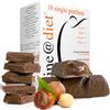 Line@Diet Line@CROCK proteici| 10 wafer ricoperti di CIOCCOLATO al LATTE e ripieno di crema al CACAO e NOCCIOLE | Gluten Free con COLLAGENE!