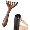 FANXIYA Massaggio testa in legno Guasha Pettine, Massaggio Pettine e Strumenti di massaggio, Testa/Viso/Collo/Massaggiatore per Spa e Relax Terapia (A1)