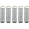 Helilyco Lenza da pesca in nylon, 5 rotoli di filo elastico da 0,10-0,50 mm, per mare, lago, pesca su ghiaccio, filo di tensione forte