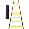 Generic Attrezzatura portatile di agilità di velocità del gradino 12 della di | 6 m Scaletta Bag Allenamento Fitness Basket Baseball Pallavolo Pugilato Palestra Outdoor Pratica Sport Bambini Giovani