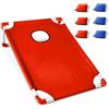CFTGIW Set per Gioco di Cornhole, Tavola Portatile per Cornhole con 6
