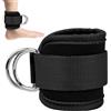 Generico Ankle Straps Adjustable Ankle Rubber Attachments For Cable Machine | Ankle Bands For Working Out Leg Rubber Exercises D-Ring For Gym Workouts Glutes Legs Strength