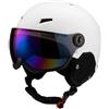 AsrMyjcx Casco da Marchio Visiera Antivento | di Regolazione Posteriore, Casco con Visiera a Specchio, Robusto, per Sport Invernali, Snowboarder