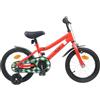 TEKGHUT Bicicletta da 12 pollici, telaio in acciaio nero