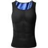 Generic Saunavest Uomo - Canotta sportiva da sauna Gilet da allenamento | | Tuta da sauna da uomo Forma del corpo Supporto schiena postura corretta