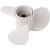 QASULER Elica fuoribordo for Barche in Alluminio da 1 Pezzo, for Suzuki, 9,9-15HP Nero 3 Lame 10 Denti scanalati 9 1/4 X 11