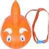 MOBUTOFU Boa Galleggiante da Nuoto per Allenamento, Doppia Camera, PVC Arancia | Acque Aperte e Sport Acquatici All'aperto, Design Portatile, Stabilità e Galleggiamento Rinforzato