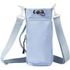 Helilyco Borsa porta bottiglie d'acqua portatile, isolata, tracolla regolabile, supporto multi-tasca per chiavi e telefono, attrezzatura da esterno, Blu, Multi-tasca