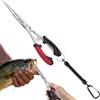 Generic Pinze da pesca per acqua salata ergonomiche antiscivolo in acciaio | Taglierina per attrezzatura da pesca per scuoiare, rimuovere ami esche, mosche in fiume, lago,