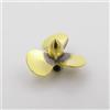 QASULER 1PC 12mm 14mm 16mm 23mm Elica in Rame a 3 Pale, for Mini, Prop Sinistra Mano Destra 2mm Albero RC Boat Scale Marine Submarine