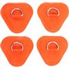 OUNONA 4 Toppe per Anello a D per Canoa, Cuscinetto per Anello a D | Toppa per anello a D per canoa, antiruggine e facile da installare, cuscinetto per anello a D per SUP, paddleboarding e