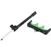 Helilyco Supporto per canna da pesca multi-slot per rack di stoccaggio con bocca a spirale 9,2 mm nero verde