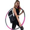 Green SEEDS GreenWise™ Hula Hoop Sport in acciaio inossidabile per adulti e bambini per dimagrimento, massaggio, fitness | Schiuma di alta qualità | Include borsa per il trasporto