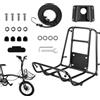 Generico Portapacchi anteriore bici supporto pieghevole con capacità di 10 kg | Portapacchi Grande Capacità per escursionismo outdoor campeggio pendolarismo quotidiano e libero