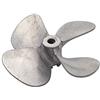 QASULER 1PC Destra Mano Sinistra 5mm 4 Pale 60mm Elica in Metallo Prop RC Barca Esca Rimorchiatore Marine ROV Marine Curise Barca in Legno