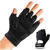 Windfromort Guanti Palestra Donna Pesi- Guanti Palestra Pesi per Fitness - 2Pcs Accessori Palestra per Allenamento, Sollevamento Pesi, Crossfit, Ginnastica e Ciclismo (Nero)