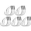 Zenthia Weedless Wacky Rig Ganci per Drop Shot Soft Bait Carbon Steel Fishing Hooks | Acciaio al carbonio, anti-strappo per erbacce/rocce, per drop shot e per pesca finesse