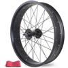 RESHINF 16 Pollici Ruota Anteriore Fat Bike 36H Bici Cerchio Asse Solida Ruota | Ruota del freno a disco for 4.0-4.9 Tire bici da spiaggia da neve Ebike